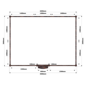 3×4 metri sētiņa (auroras granīts) KS-12.4