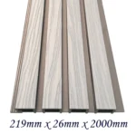 WPC āra sienas panelis Grey+Black