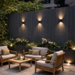 WPC āra sienas panelis Grey+Black