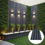 WPC āra sienas panelis Grey+Black