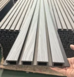 WPC āra sienas panelis Grey+Black