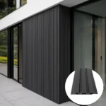 WPC āra sienas panelis Black