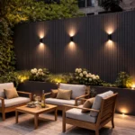 WPC āra sienas panelis Black