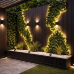 WPC āra sienas panelis Black