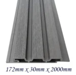 WPC āra sienas panelis Silver Grey