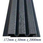 WPC āra sienas panelis Silver Grey