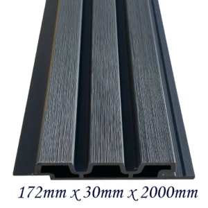 WPC āra sienas panelis Silver Grey