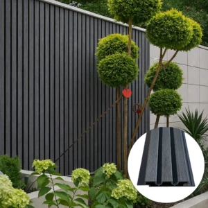 WPC āra sienas panelis Silver Grey